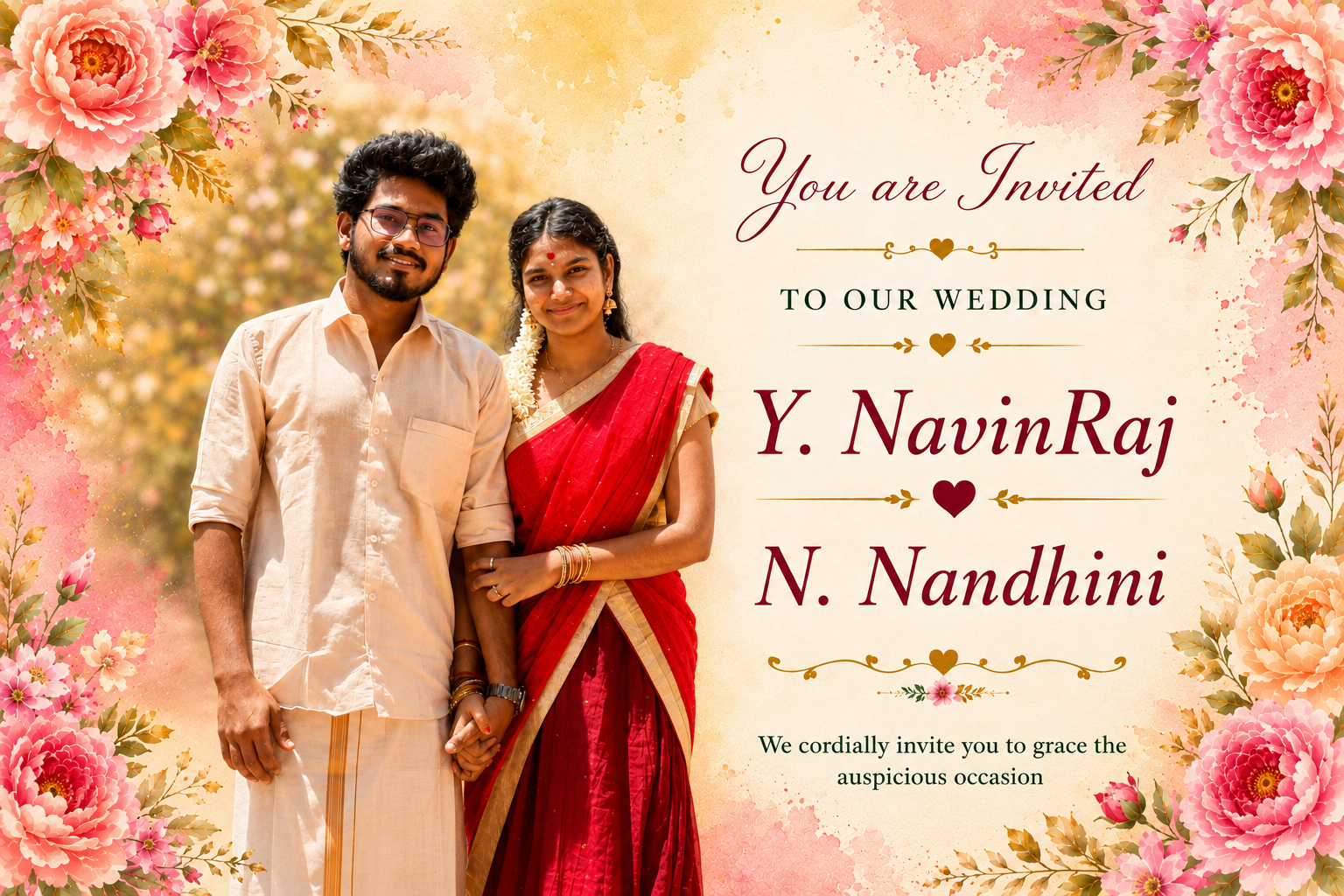 NavinRaj and Nandhini
